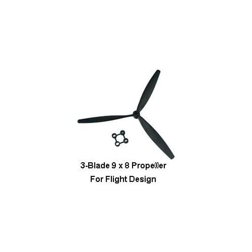 RC Aeroplane Parts 9*8 3-Blade Propeller for Freewing Flight Design