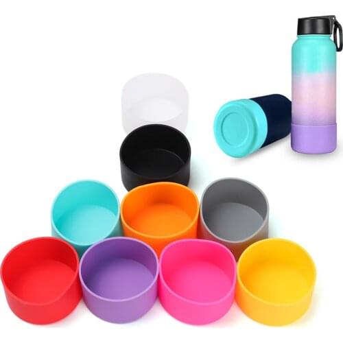 12-18-21-24O Silicone Boot for Water Bottle Water Bottle Anti-Slip Bottom Sleeve Cover for Outdoor Water Bottle Accessories