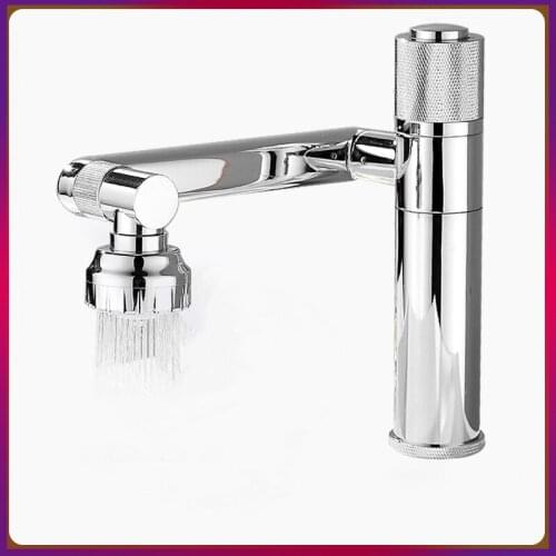 Bathroom Sink Faucets Multifunction Washbasin Taps Rotatable Basin Faucet Sink Mixer Tap Thermostatic Basin Water Tap Chrome