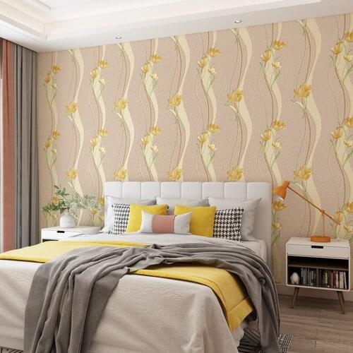 Modern Simple Bedroom Living Room TV Wall Film and Television Wall Bedside Background Wallpaper Imitation Deerskin Velvet