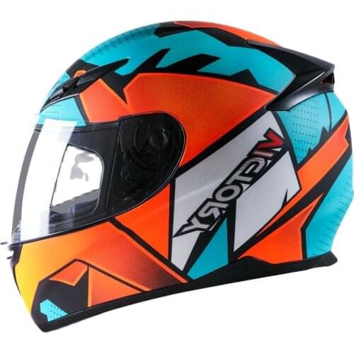 LED light Motorcycle Accessrioes Full Face Helmet Print Professional Motorbike Racing Helmet DOT Off Road Casco Motocross Helmet