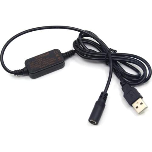 Powerbank USB Cable 5521female Connector to Supply Power for Olympus Digital Cameras OM-D E-M5 II 2 E-M1 PEN E-P5