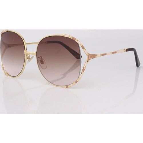 Square metal frame women sunglasses with colorful temples