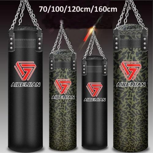 160cm/140cm Durable Sandbag Punching Boxing Bags With Upgrade Hook For Adults MMA Muay Thai Taekwondo Sanda Home Boxing Training