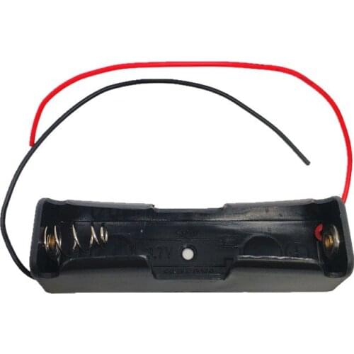 18650 Case Holder Lead DIY Batteries Clip Holder Container With Wire Lead for 18650 Batteries 3.7V Pin Dropshipping 3pcs