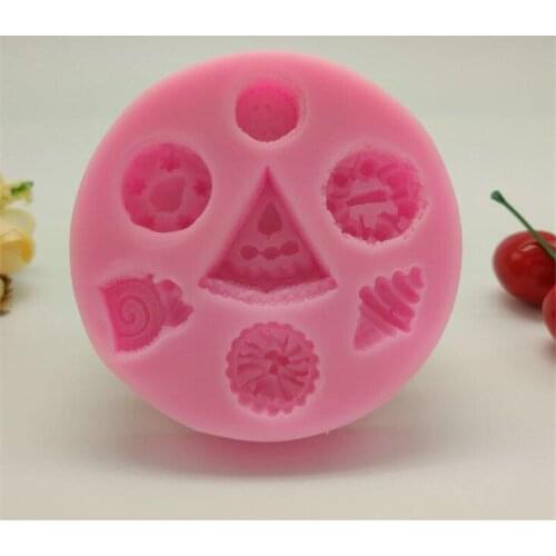 1Pcs Cake Shape Silicone Mold Sugarcraft Cake Decorating Tools Fondant Chocolate Molds Cake Border Mould
