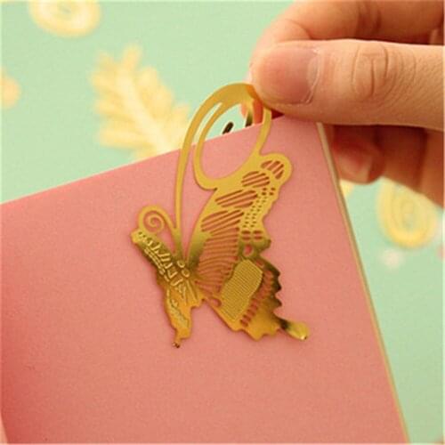 8pcs/lot Creative Vintage Retro Metal Cute Kawaii Bookmark Stationary Bookmark Office School Supplies