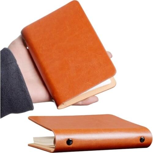 A7 Pocket Loose-leaf Notebook Leather Cover Business Planner Diary Memos Notepad Note Book Agenda Organizer Gifts