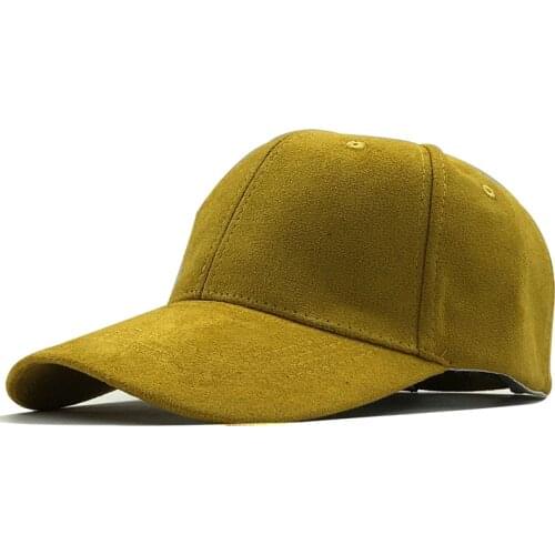 Unisex Soft Suede Baseball Cap Casual Solid color Sports Hat Bone Snapback Adjustable Breathable Dad winter Hats for Women Men