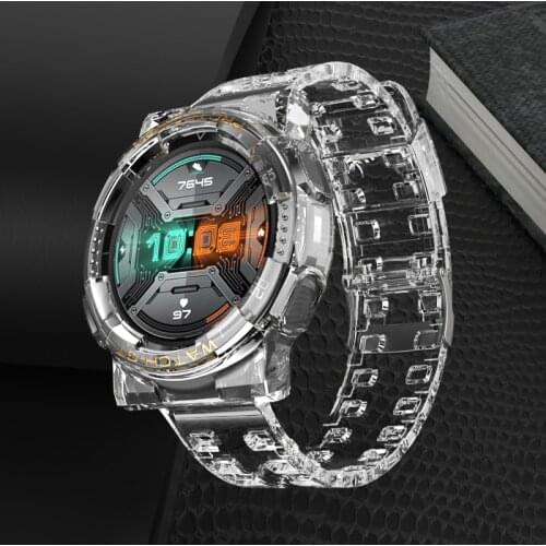 TPU Case For HUAWEI Watch GT 2 46mm Strap Screen Protector Cover Bumper For HUAWEI Watch GT 2e Replacement strap Accessories