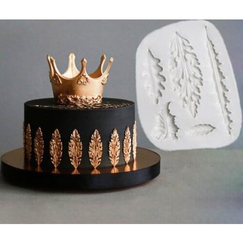 European Leaves Silicone Mold Fondant Cakes Decor Tools Silicone Molds Sugarcrafts Chocolate Baking Tool For Cakes Gumpaste Form