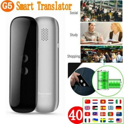 G5 Intelligent Voice Translator 40 Languages Smart Translator Instant Voice Text Photograph Translation For Meeting Travel