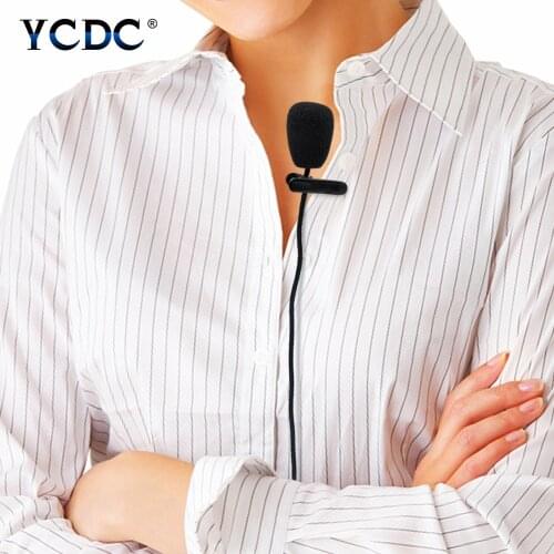 3.5mm Jack Flexible Gooseneck Mini Microphone Lapel Clip-on Lavalier Mic Omnidirectional For Tablet PC Skype Yahoo VoIP