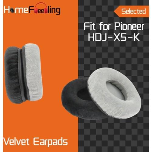 Homefeeling Earpads for Pioneer HDJ X5 K Headphones Earpad Cushions Covers Velvet Ear Pad Replacement
