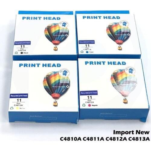 Import New For HP 11 printhead C4810A C4811A C4812A C4813A For HP Designjet 70 100 110 111 120 500 510 800 Printheads Printer