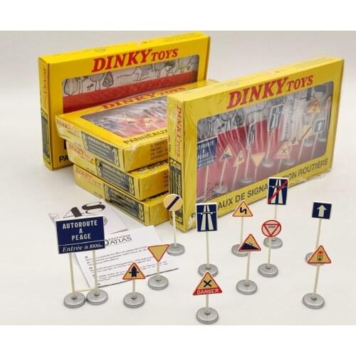 Lot Of 5Pcs Atlas Dinky Toys 593 12 PANNEAUX DE SIGNALISATION ROUTIERE Models