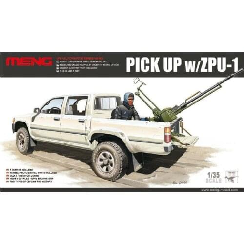 Meng VS-001 Model 1/35 scale Toyota Hilux Pick Up Truck c/w ZPU1 Anti-tank Gun