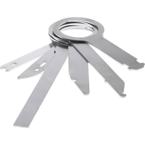 8 Pcs Car Stereo Radio Head Unit Release Removal Key Tool Kit QW