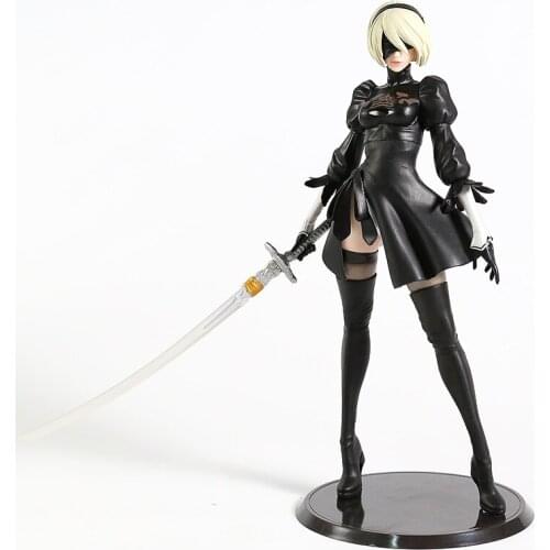 NieR Automata YoRHa No.2 Type B 2B with POD DX Ver. PVC Figure Collectible Model Toy