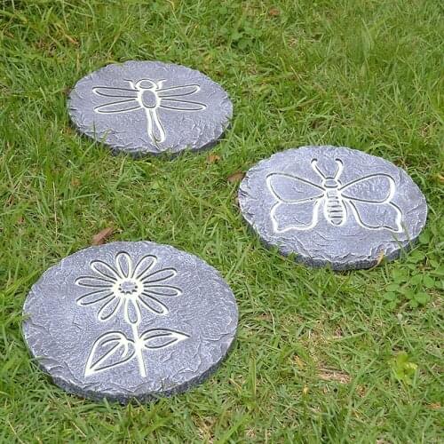 Stepping Stones Handmade Cement Board Garden Lawn Pedals with Fluorescent Powder
