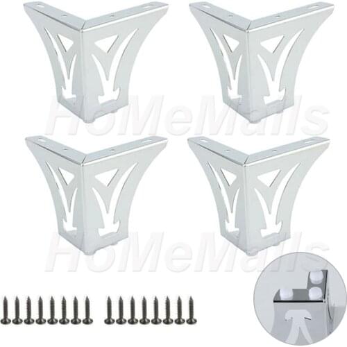 1/2/4 Piece Hollow Furniture Sofa Legs Modern Cabinet Table Legs Coffee Table TV Stool Furniture Legs with Mounting Screws