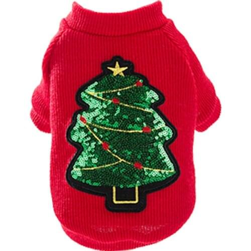 Christmas Dog Clothes Sweater Coat Winter Pet Clothes Dog Clothing Apparel New Year Dog Costume Cat Puppy Outfit Xams Pet Coat