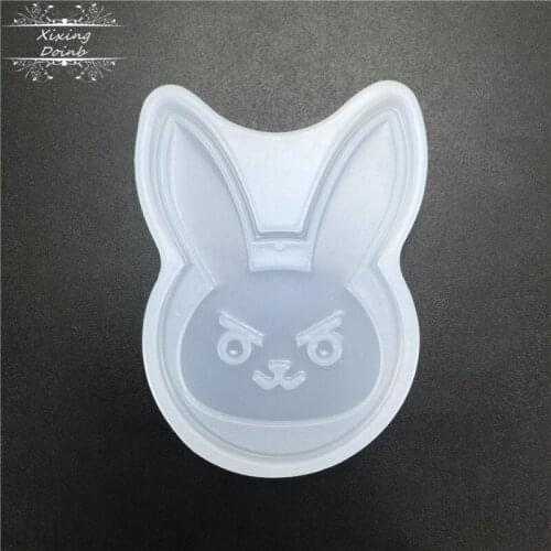 DIY sugar craft cake decoration tool resin silicone mold rabbit shape hand craft epoxy resin jewelry mold mold