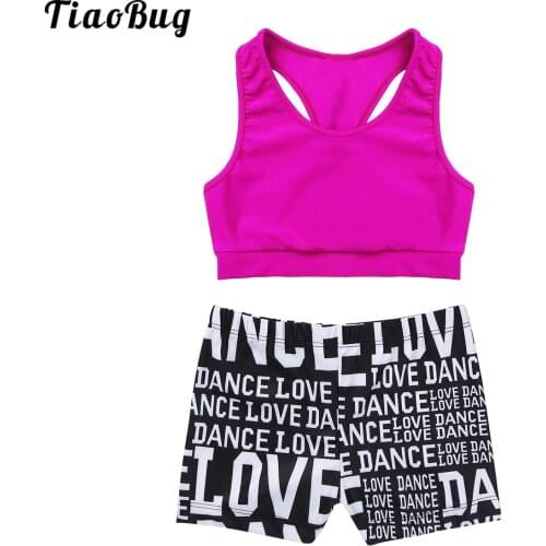 TiaoBug Summer 2Pcs Kid Girls Swimsuit Bikini Tankini Outfit Tank Top With Letters Floral Printed Bottoms Set Swimwear Beachwear