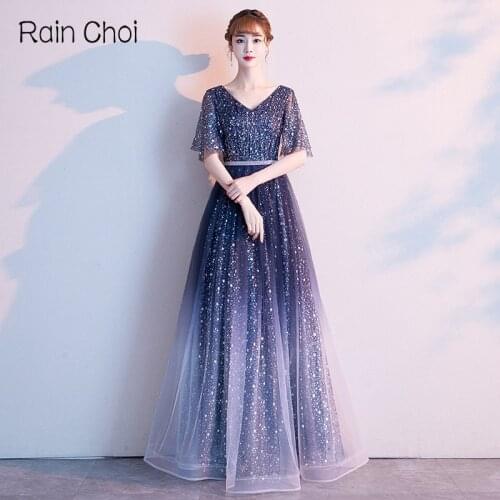 Evening Dresses Long 2021 A Line Formal Party dress lace Up Prom gown Vestido De Festa