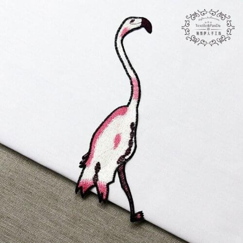 Swan Embroidery diary Hand account Decal hat bag shoes Shirt collar DIY patch ステッカー вышивка заплат bordados infantiles
