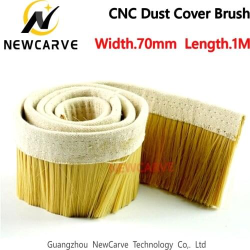 High Quality 1M X 70mm Golden Brush Cleaner Engraving Machine Dust Collector Cover For CNC Router NEWCARVE