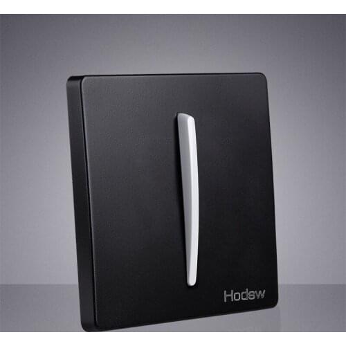 High Quality 86 Retro Black Wall Lamp Push Button Switch 1-4 Gang Single Dual Control 2 Way Light Switch 10A220V