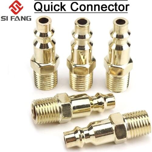1/4" NPT Male Air Line Hose Fitting Air Compressor Connector Quick Release Coupler Plug Socket Connector 2/5/10PCS