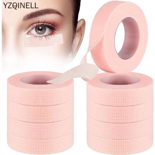 1 Roll Anti-Allergy Easy Tear Grafted Eyelash Eye Pad Breathable Non-woven With Holes Eyelash Extension Tape