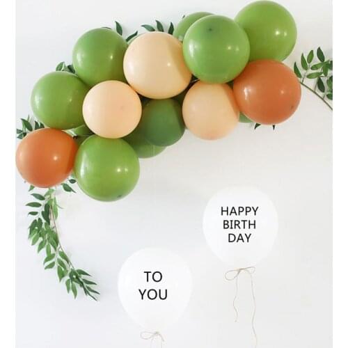 15pcs 10inch New Retro Apricot Brown Latex Balloons Wedding Birthday Party Decor Air Helium Balloon Baby Shower Garland Arch Bal