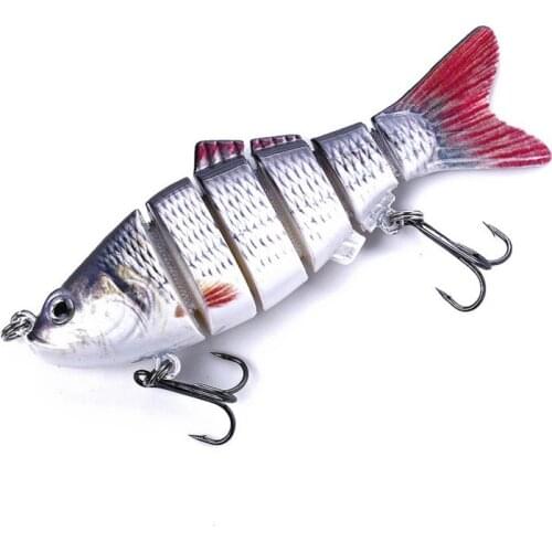 2021 Joint 3D Eyes Fishing Lure 10cm 18g Artificial Bait Lifelike With 2 Hook Fake Fishing Baits Tackle Geer