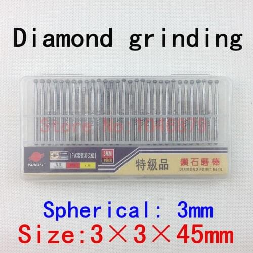 30 / box,Diamond grinding, grinding needles, grinding rods, ground rods. Ball: 3*3*45mm