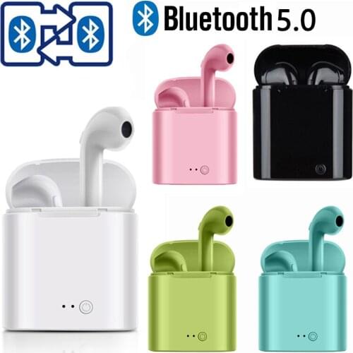 I7s TWS Wireless Earphones Bluetooth 5.0 Earphone Matte Earbuds Headset Wireless Headphones for xiaomi iphone huawei smart phone