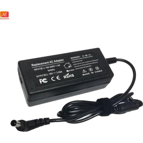 AC Power Supply 19V 3.42A 65W Laptop Adapter Charger For LG C500 A380 R380 R410 R510 R560 R580 R590 R57 DC 6.5*4.4mm pin