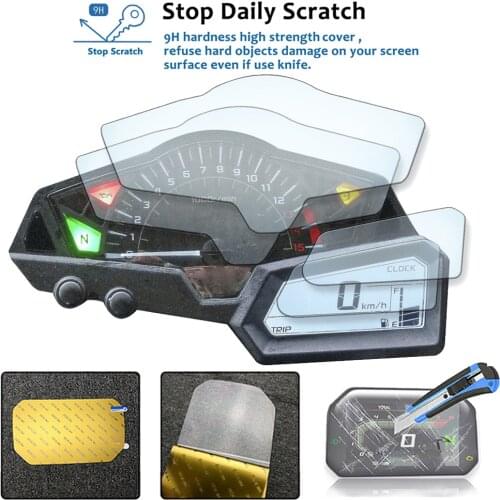For Kawasaki NINJA 250 NINJA 300 Z250 Z300 Z 250 Z 300 2013-2017 Motorcycle Cluster Scratch Protection Film Screen Protector