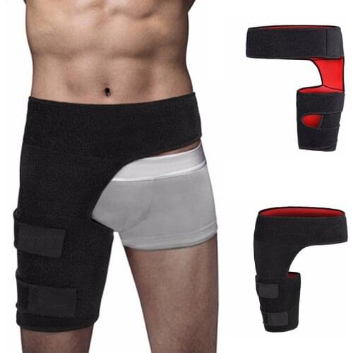 Breathable Hip Brace Groin Support Hip Joint Support Pain Relief Strain Arthritis Protector Hip Thigh Brace (Left/right )