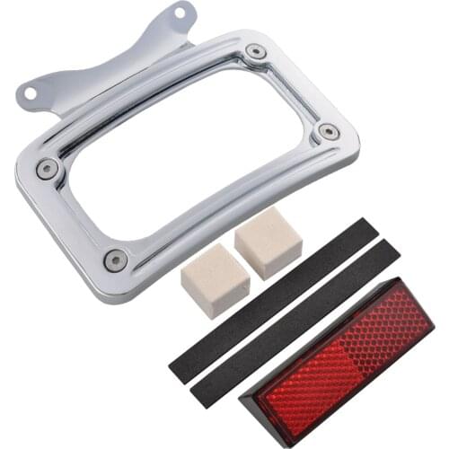 Motorcycle Laydown Curved License Plate Frame For Harley Street Glide Road King Road Glide FLHX FLTRX FLTRX FLTRXS FLHRXS FLHXS