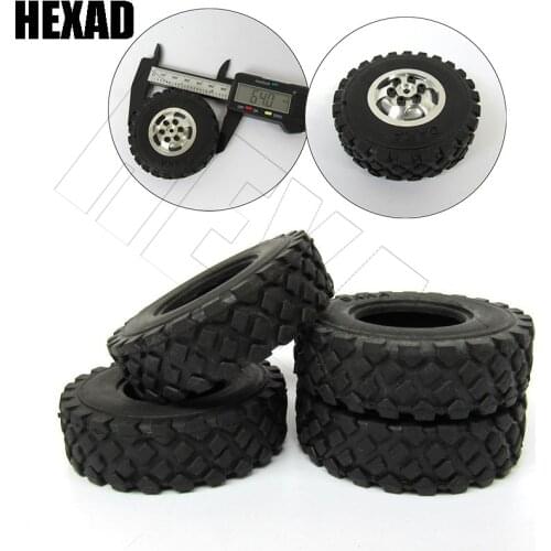 Pack Of 4 WPL B1 B14 B24 B16 B36 C14 C24 C34 C44 1/16 Remote Control Car Spare Parts Upgrade Gravel Tire