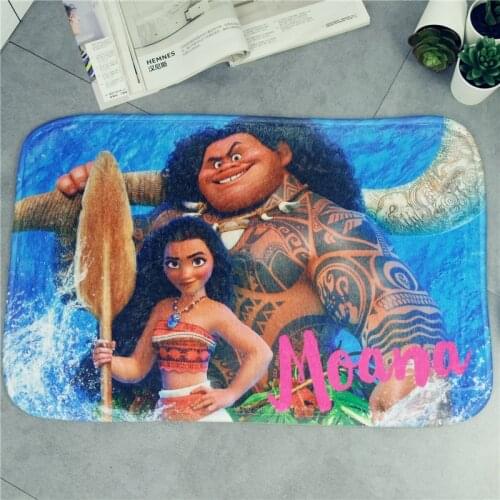 Cute Moana mat Door mat 38x58cm Bathroom Mat Kitchen Kids Boys Girls Crawling Game Mat Bedroom Carpet