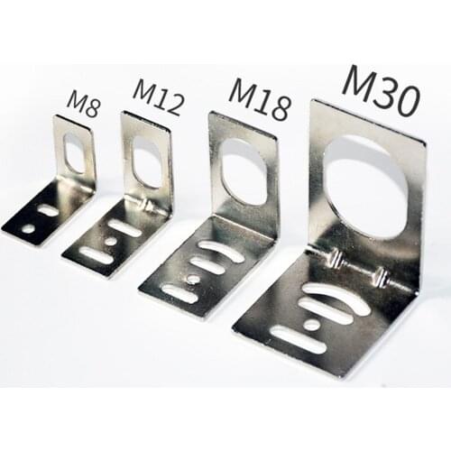 L Shaped Bracket Mount For M8/M12/M18/M30 Proximity Sensors Switch Support