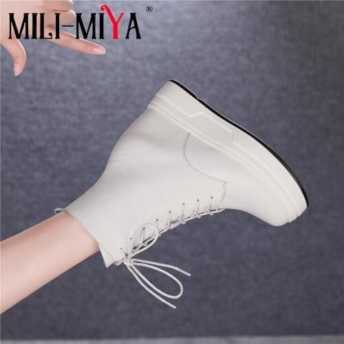 Женские ботильоны на танкетке MILI-MIYA China At AliExpress