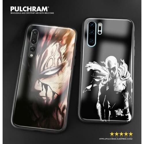 One Punch Man Saitama Garou phone case soft silicone glass cover For Huawei Honor 8x V 9 10 mate 10 20 P20 P30 lite pro nova 3i