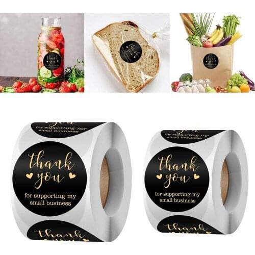 Thank You Sticker Roll Thank You for Supporting My Small Business Sticker 500