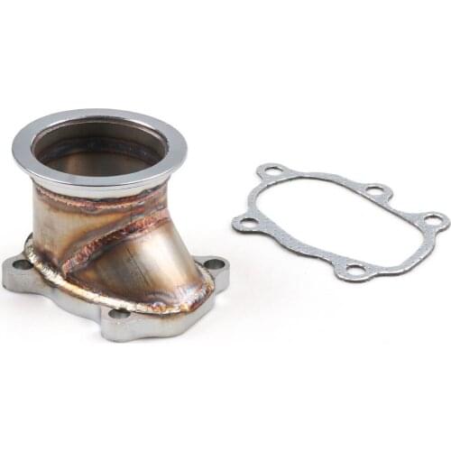 FOR T25 T28 GT25 GT28 To 2.5" 63mm V-band Clamp Flange Turbo Down Pipe Adapter U