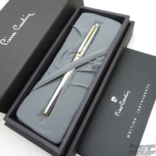 Pierre Cardin Gold Chrome Status Fountain Pen | İsme Special Pen